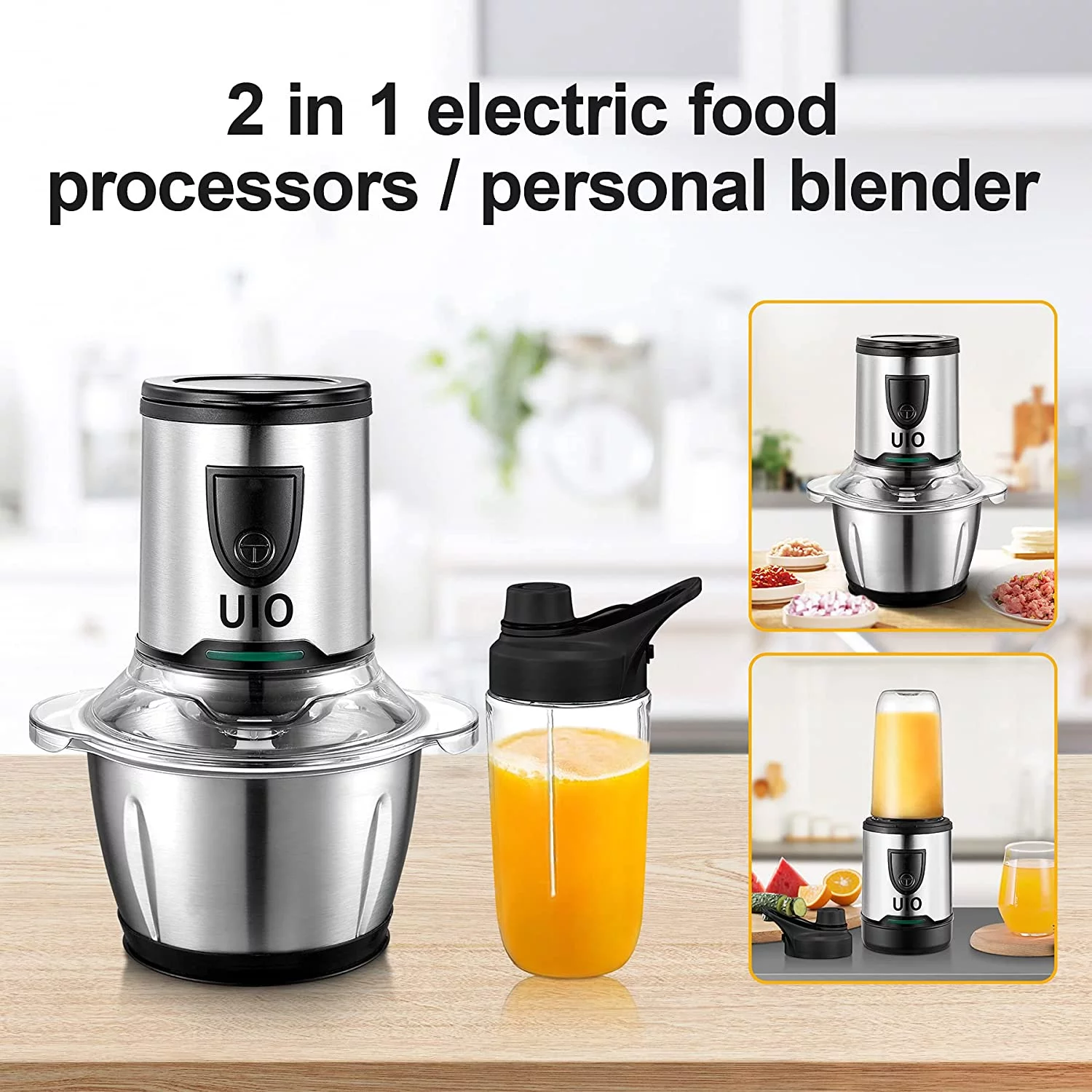 UIO 400043 2-in-1 Food Chopper