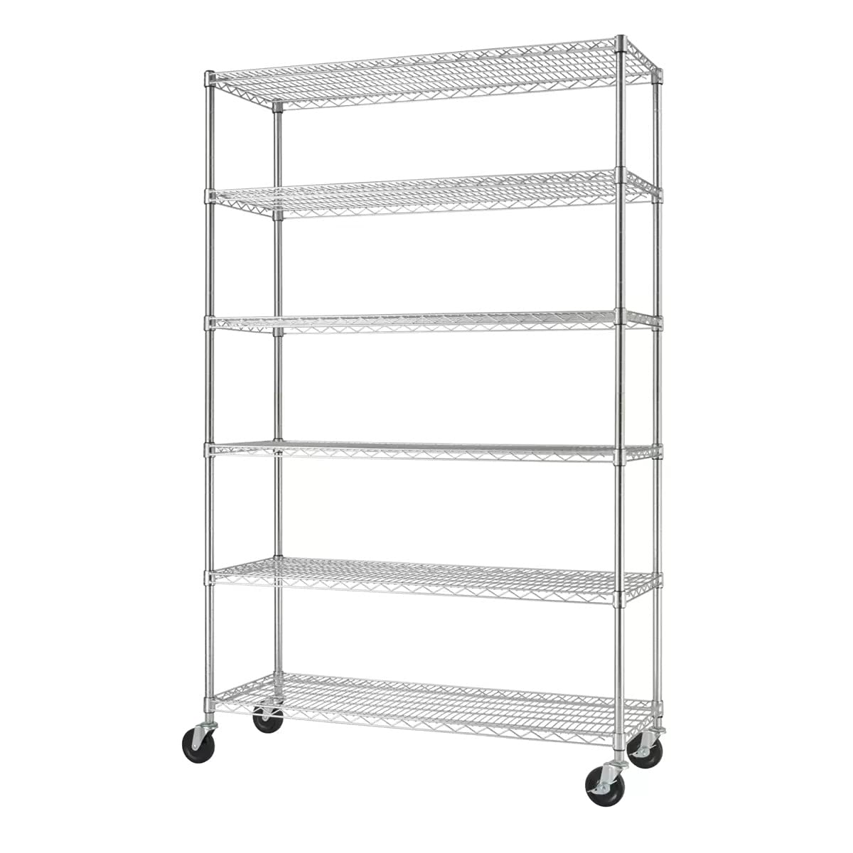 Trinity NSF 6-Tier Wire Shelving Rack, 48