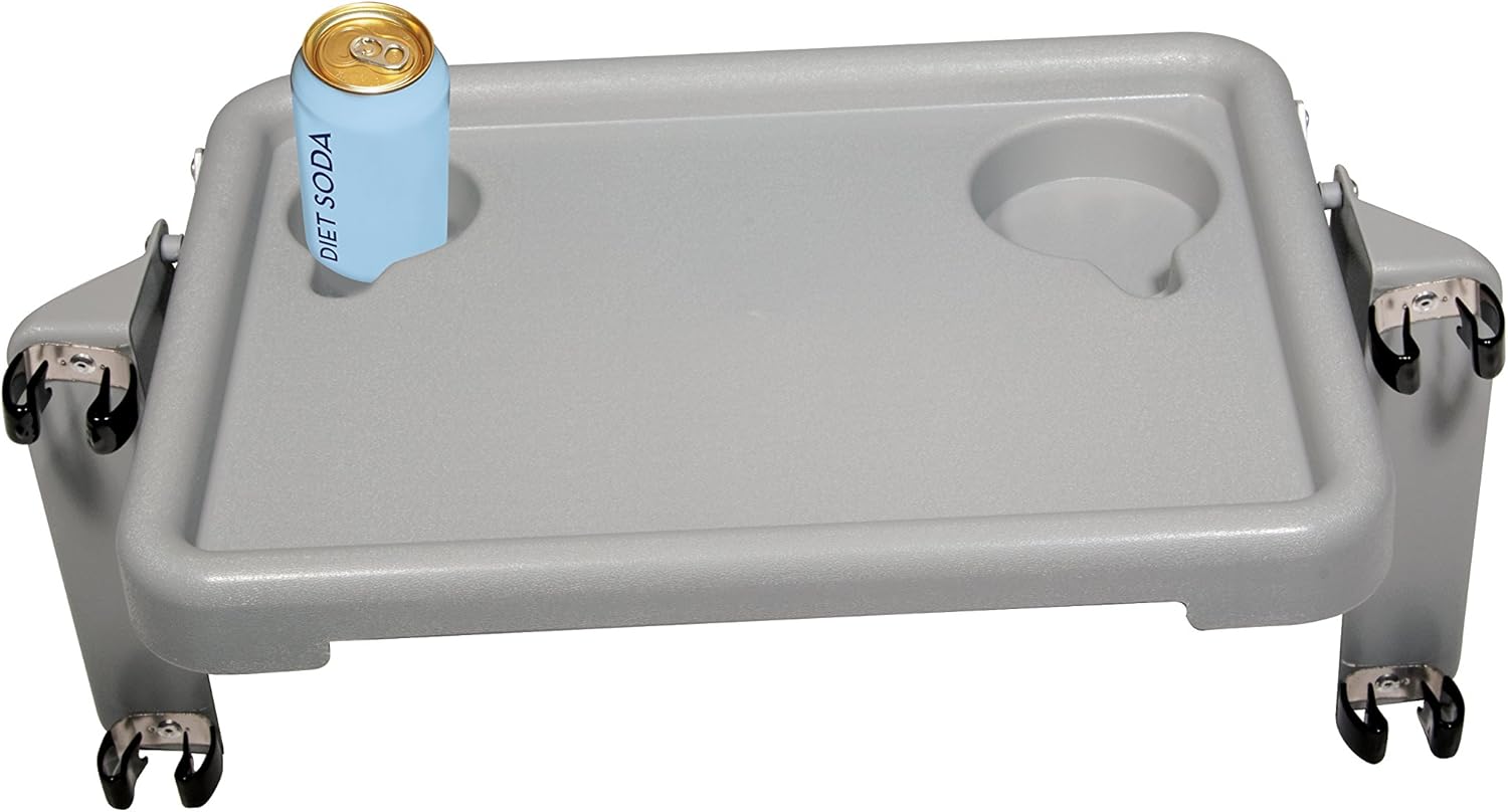 Drive Medical 10125 Walker Tray with Cup Holders, Gray