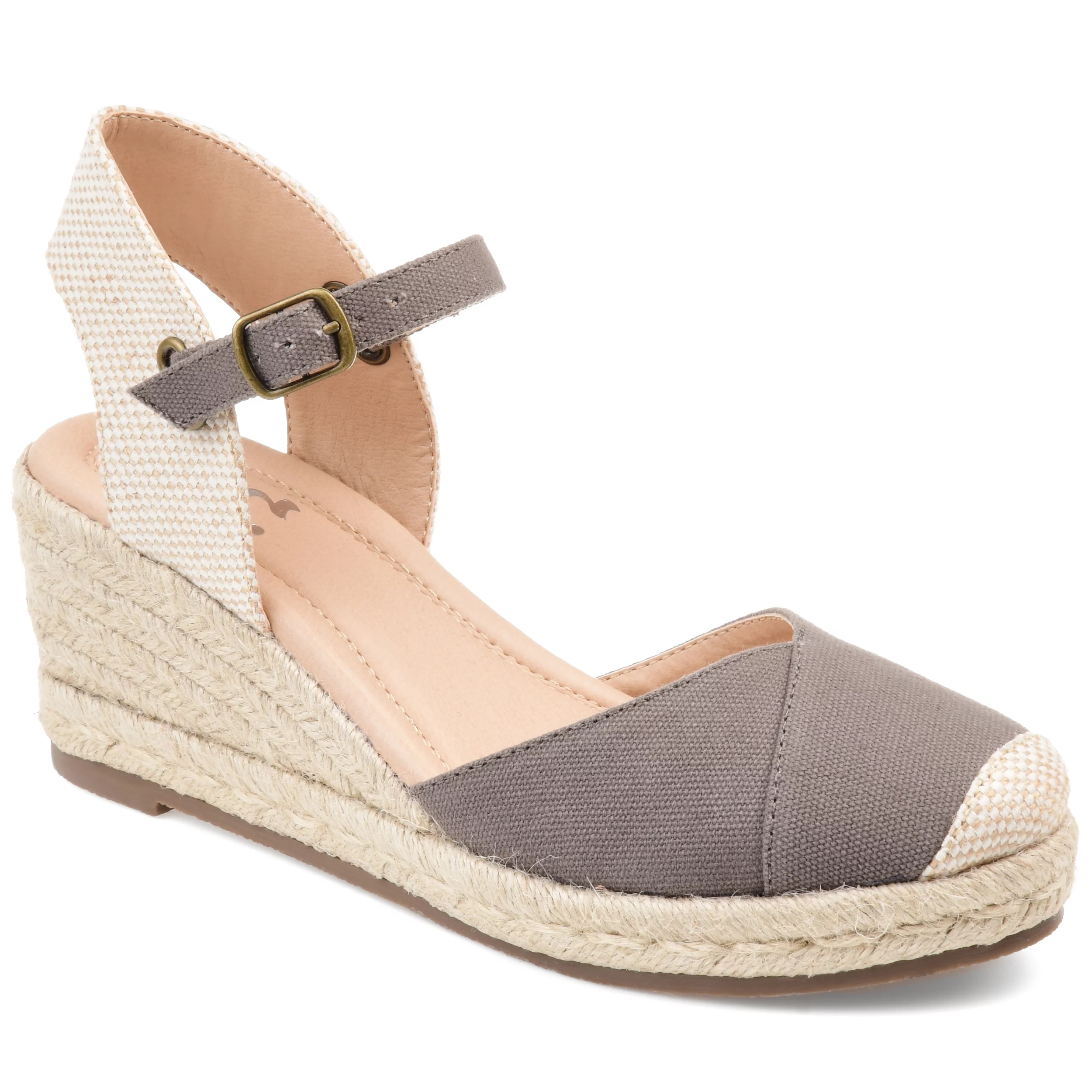 Journee Collection Womens Ashlyn Tru Comfort Foam Wide Width Wedge Heel Espadrille Sandals