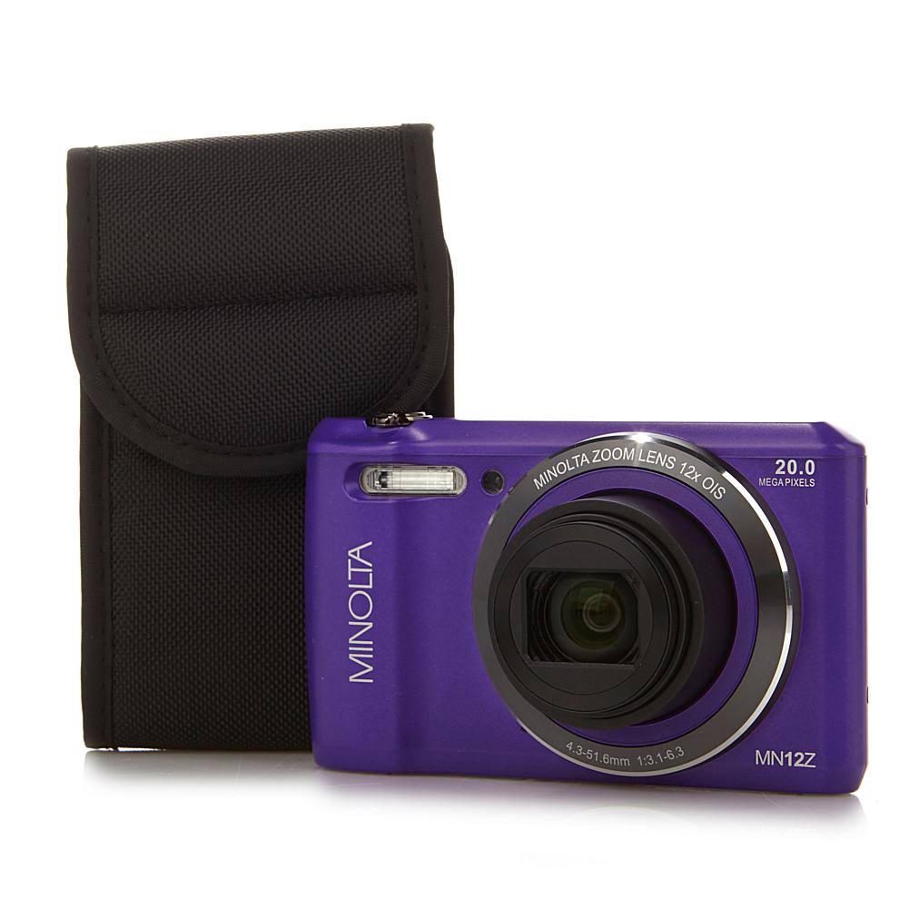 Minolta MN12Z-P 20.0-Megapixel HD Wi-Fi Digital Camera (Purple)