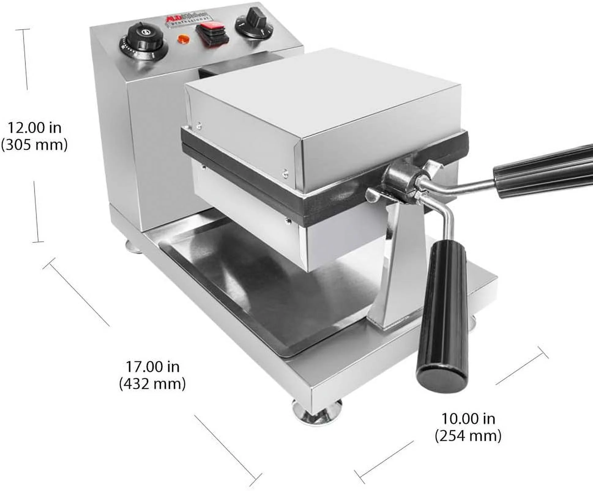 Bubble Waffle Maker | Waffle Iron With Nonstick Coating | Stainless Steel (Rotating (Square-Shaped))