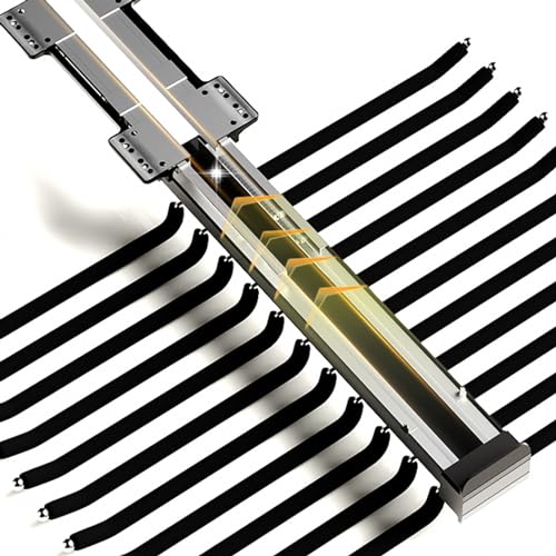 Trouser Hanger Extendable, Trouser Hanger, Trouser Pull-Out, Trouser Pull-Out, Clothes Rail Adjustable, Space-Saving Cupboard Pull Out Trousers Rack,Black