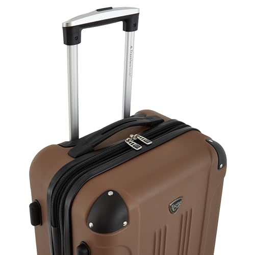 Travelers Club Chicago Hardside Expandable Spinner Luggage, Teal, 20