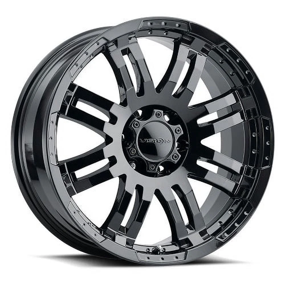 18x8.5 Vision 375 Warrior Gloss Black Wheel 5x5.5 (18mm)