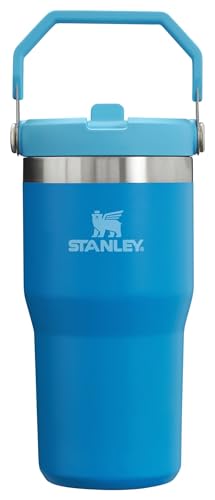 Stanley IceFlow Flip Straw Tumbler with Handle 30 oz | Twist On Lid and Flip Up Straw | Leak Resistant Water Bottle | Insulated Stainless Steel |BPA-Free | Lilac