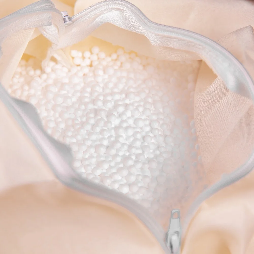 Flash Furniture Oversized Refillable Bean Bag Chair for Kids and Adults Black Furry