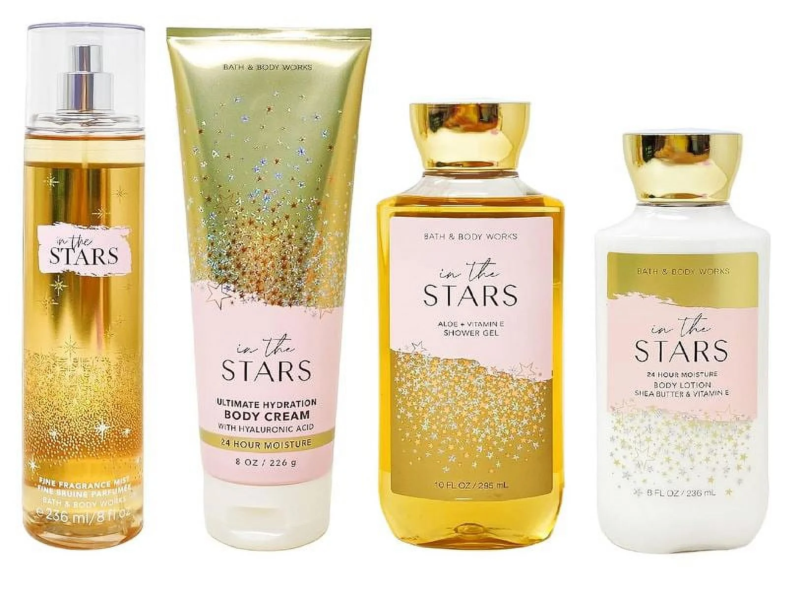 Bath and Body Works In the Stars Deluxe Gift Set - Fragrance Mist - Body Cream - Shower Gel - Body Lotion - Full Size