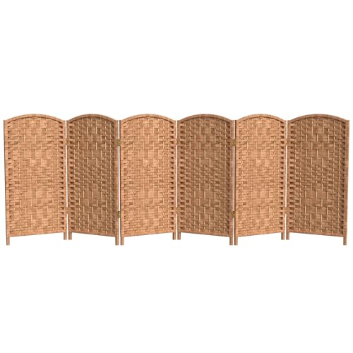Red Lantern 3 ft. Short Diamond Weave Fiber Folding Screen - Natural - 4 Panel