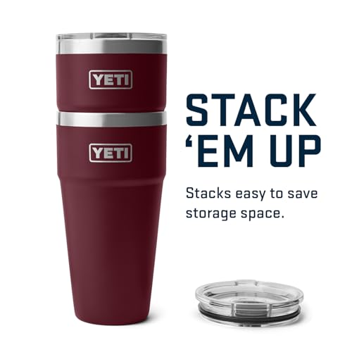 YETI Rambler 30 oz Stackable Tumbler, Stainless Steel, Vacuum Insulated with MagSlider Lid
