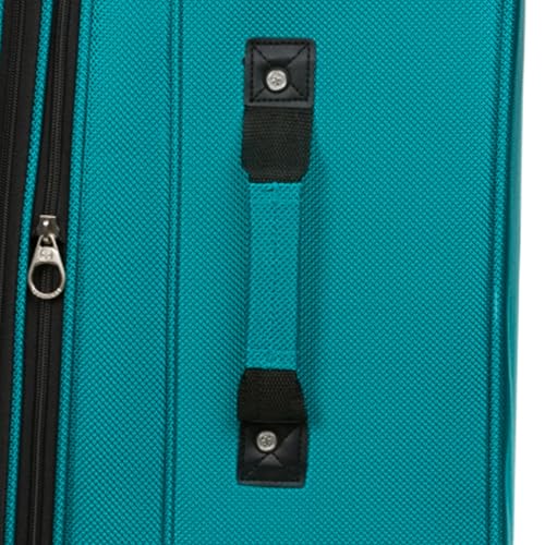 SwissGear Sion Softside Expandable Roller Luggage, Teal, 3 Piece Set (21/25/29)