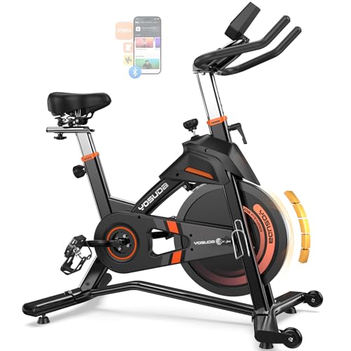 YOSUDA Light Commercial Exercise Bike for Home Magnetic Exercise Bike Stationary 350LB Capacity, Exercise Bike with Bluetooth, Indoor Cycling Bike with Tablet Mount & Comfortable Seat Cushion