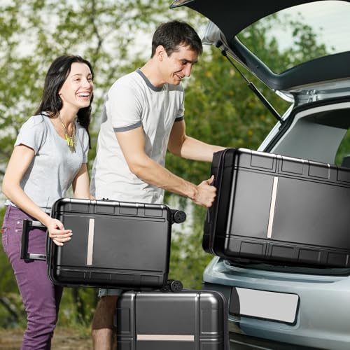 Karl home Luggage Expandable 3 Piece Set Suitcase PC+ABS Hard-Sell with TSA Lock Spinner Wheels 20in 24in 28in Travel Rolling Carry on Woman/Men Rose Gold