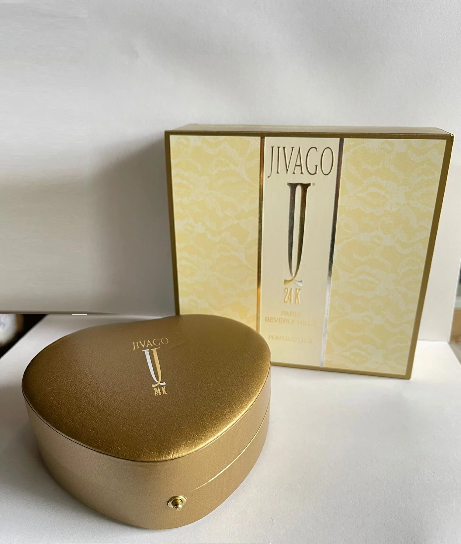 Ilana Jivago JIVAGO 24K Gold Women Eau De Parfum Diamond Spray, Women Perfume 1.0 oz - 75 ML Heart Shaped Gift Box, New in Box