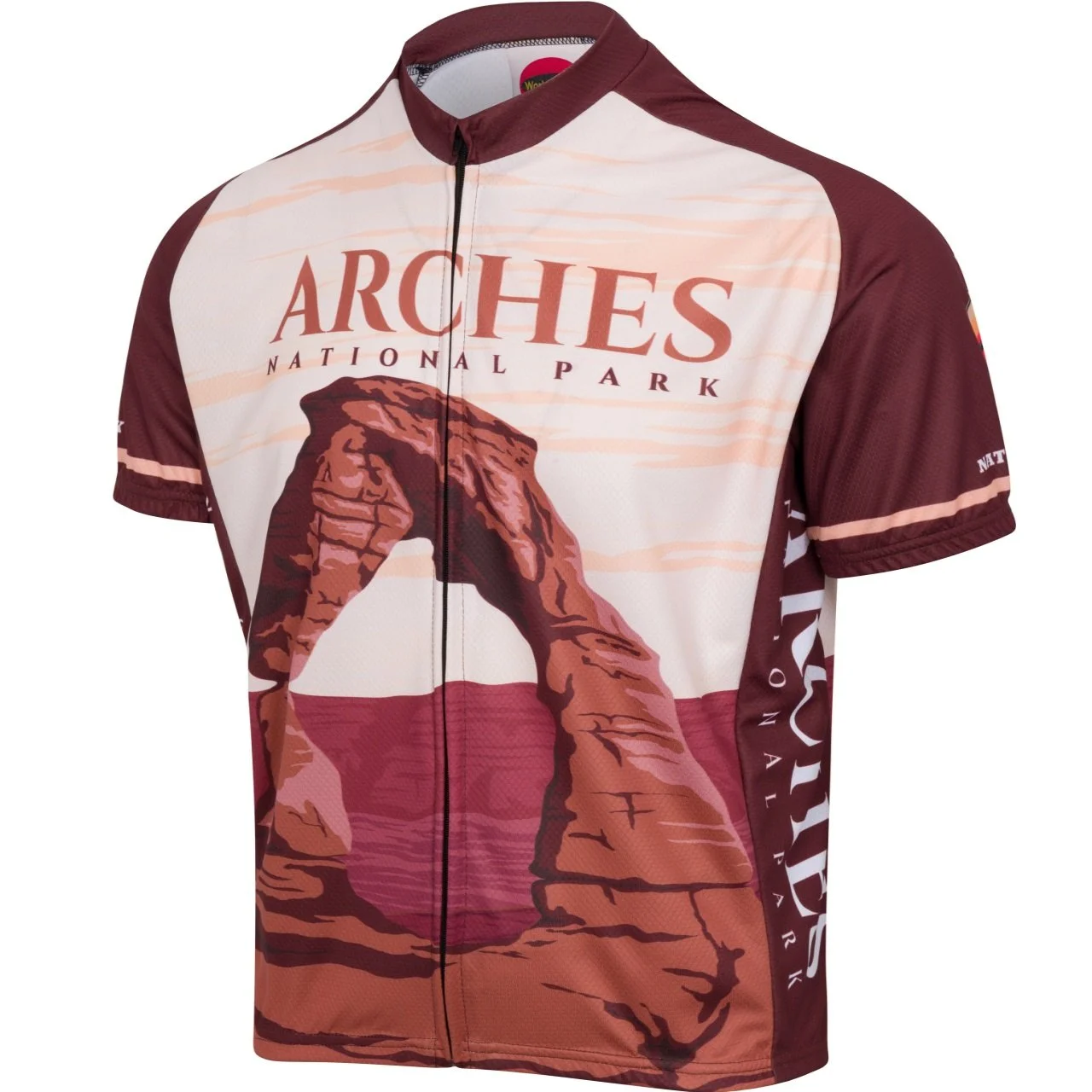 Aches National Park Men's Full Zip Cycling jersey-L