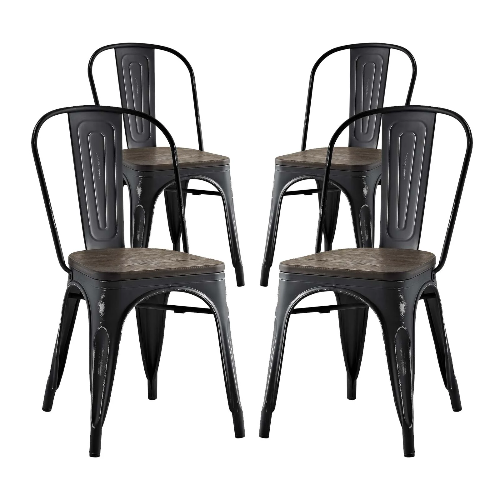 Modway Promenade Bamboo Dining Side Chair, Set of 4, Multiple Colors