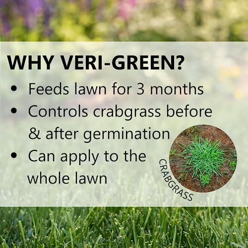 Jonathan Green (16001) Veri-Green Crabgrass Preventer Plus Fertilizer - 20-0-3 Lawn Fertilizer & Crabgrass Killer (15,000 Sq. Ft.)