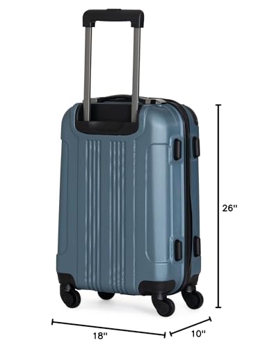 Kenneth Cole REACTION Out of Bounds Lightweight Hardshell 4-Wheel Spinner Luggage, Cobalt Blue, 20-Inch Carry On