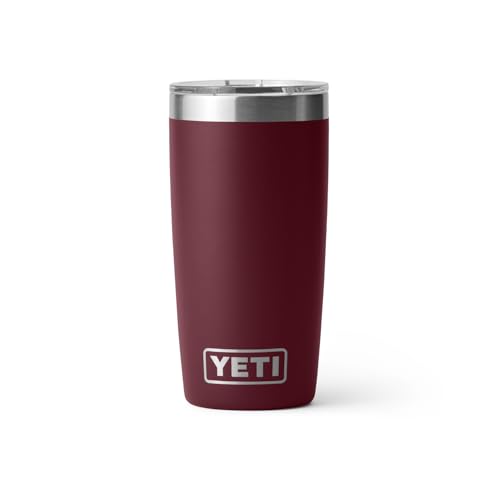 YETI Rambler 10 oz Tumbler, Stainless Steel, Vacuum Insulated with MagSlider Lid, Firefly Yellow
