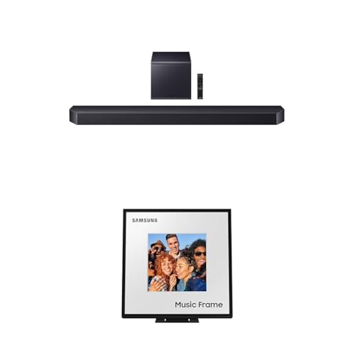 SAMSUNG Q990D 11.1.4ch Soundbar w/Wireless Dolby Atmos Audio, Rear Speaker Included, Q-Symphony, SpaceFit Sound Pro, Adaptive Sound, Game Mode Pro with Alexa Built-in, HW-Q990D/ZA