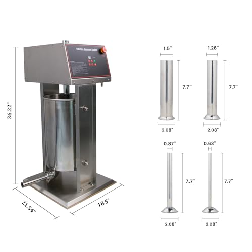 Electric Sausage Stuffer Machine - Hakka Sausage Stuffer, Precision Craftsmanship, Fast Electric Sausage Filling Machine, 20L/44LB