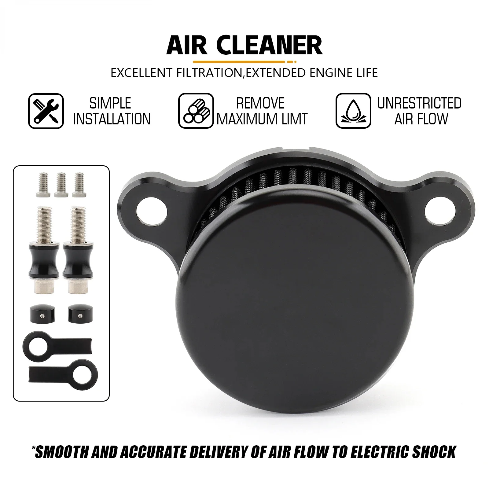 NEW Air Filter Cleaner System Intake Kit For Harley Sportster XHL Iron XL883 XL1200 Seventy two Forty eight XR 1991-2023