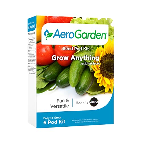 AeroGarden Grow Anything Seed Pod Kit for AeroGarden Hydroponic Indoor Garden, 9-Pod