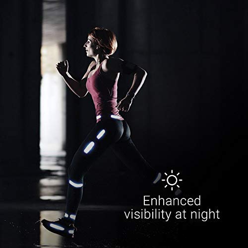 Aftershokz Titanium Bone Conduction Wireless Bluetooth Headphones with Brilliant Reflective Strips, Slate Grey