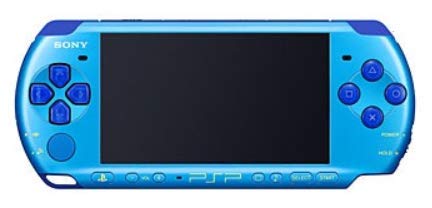 Sony PSP Slim and Lite 3000 Series Handheld Gaming Console with 2 Batteries and Memory Card (Marine Blue) (Renewed)