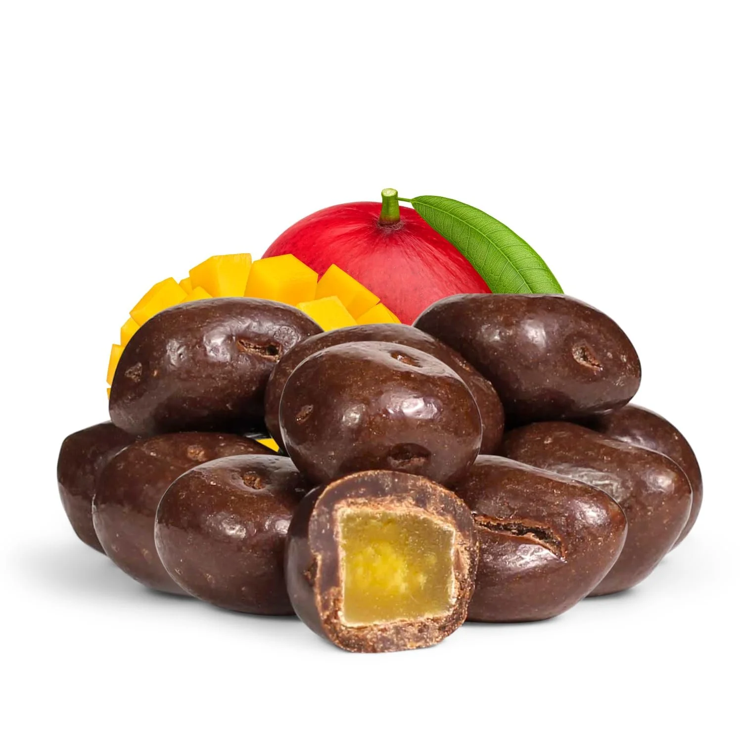 Milk Chocolate Covered Dried Mango by It's Delish, 10 Lbs Bulk Bag  Gourmet Chocolate Covered Mango Bits Fruit Snacks Bulk Chocolate Candy Treats  Dairy, Kosher