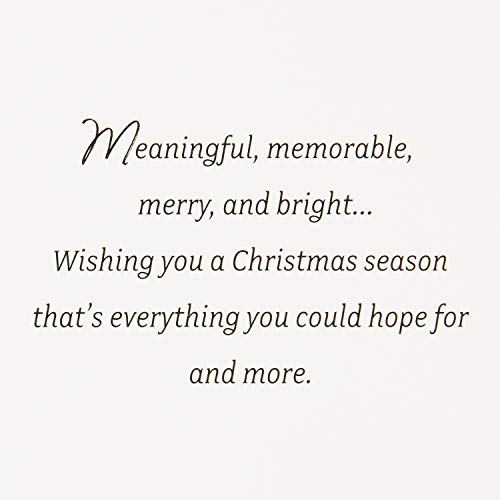 Hallmark Boxed Christmas Cards, Snowy Wreath (40 Cards and Envelopes)