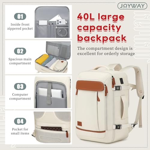 Joyway Expandable Carry on Luggage Sets Airline Approved, Lightweight Hard Shell 20 Inch Carry-on Suitcase with Spinner Wheels