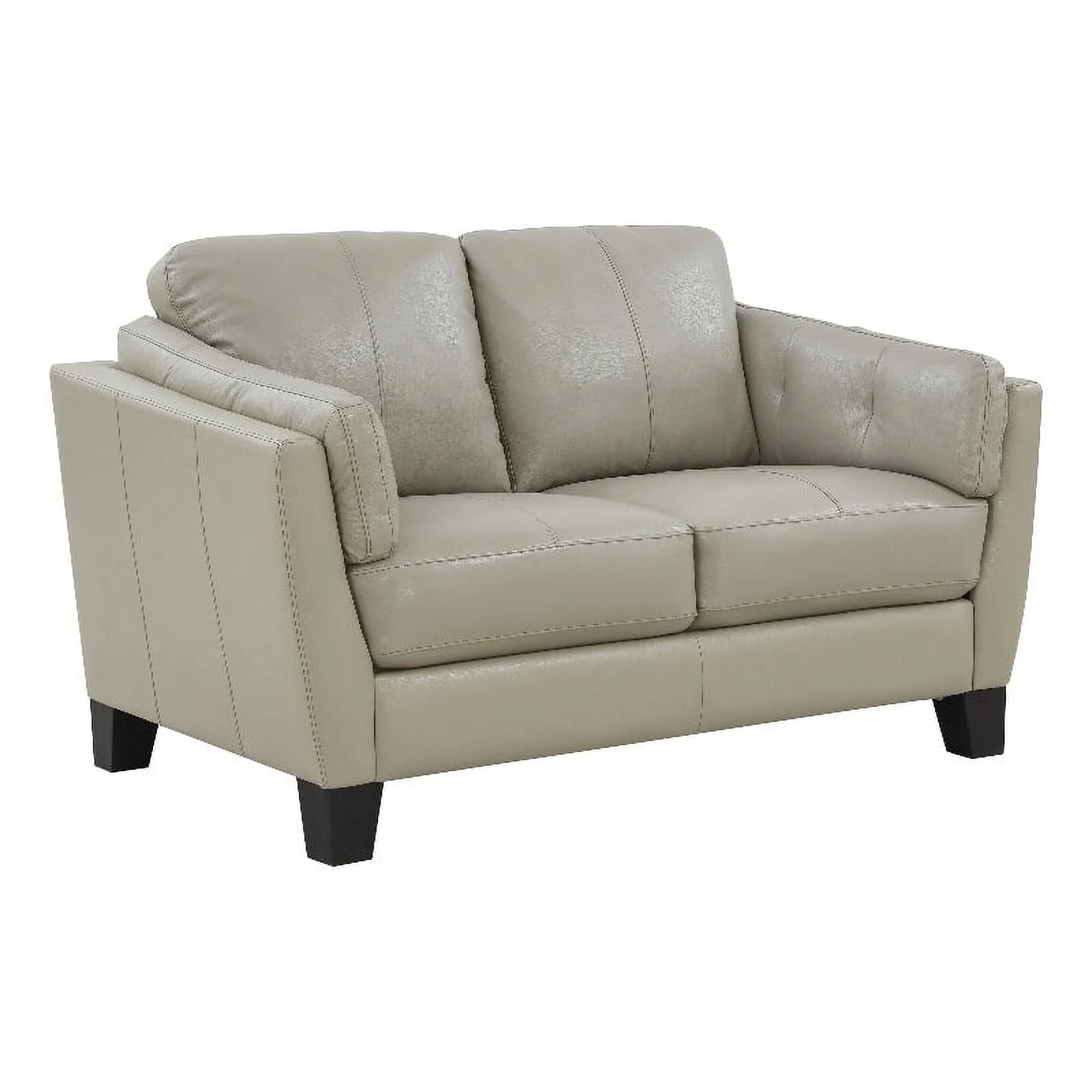 Porter Designs Bergamo Top Grain Leather Loveseat - Cream