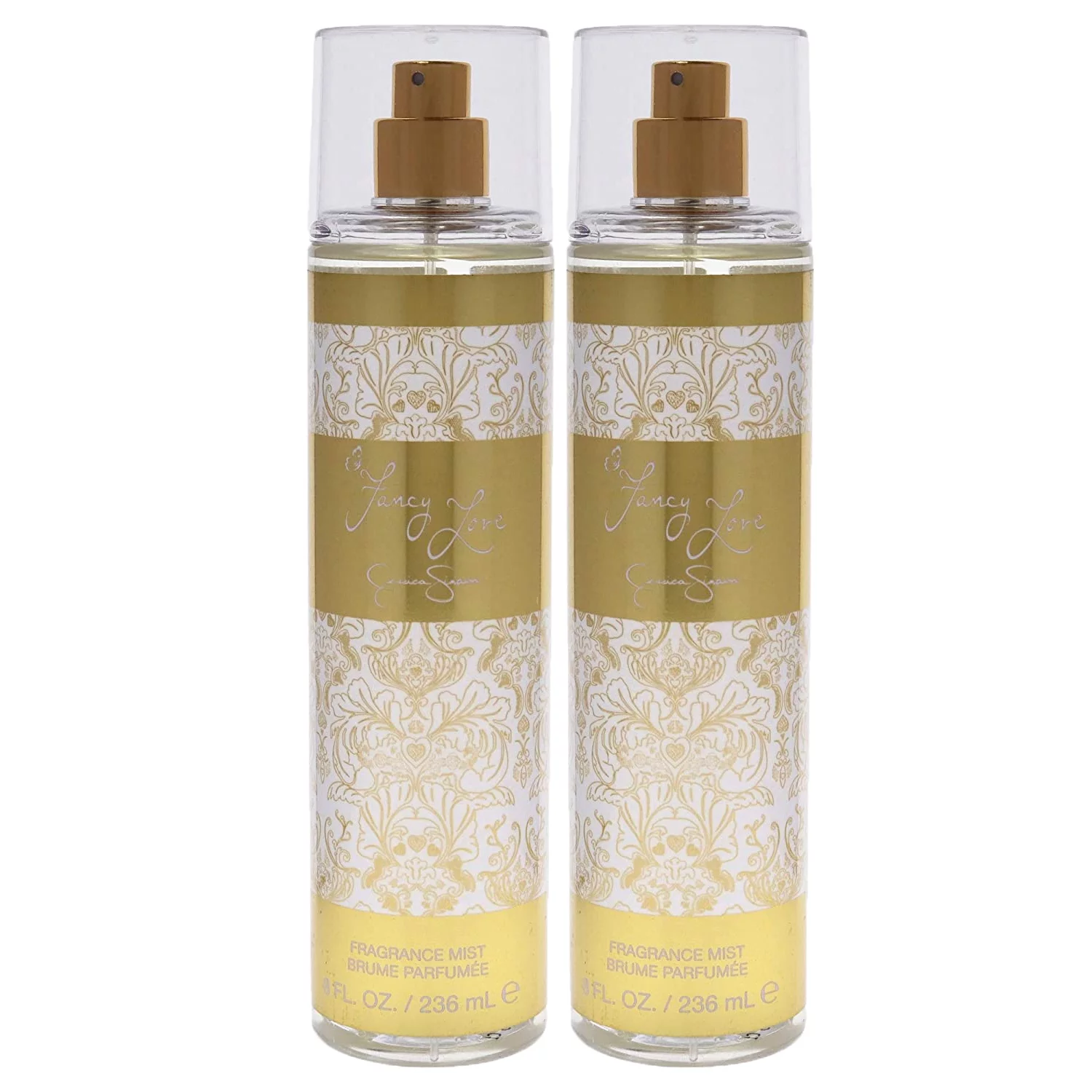 Pack of (2) Jessica Simpson Fancy Love for Women Body Spray, 8 Fl Oz