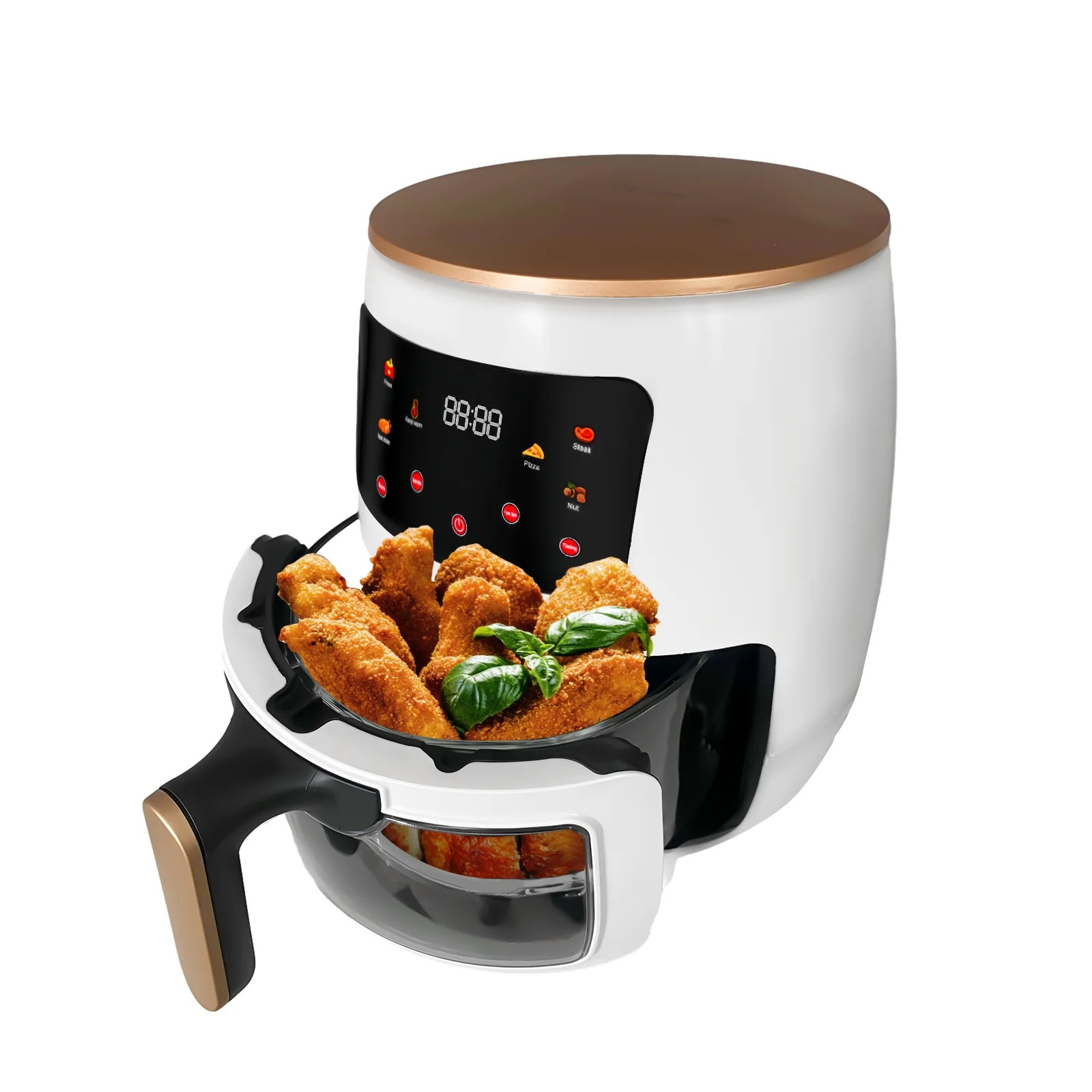 Spirastell Air fryer,Free Nonstick Cooker Oven 2400W Oil 2400W Oil Free Cooker 6 Cook Nonstick Cooker 6 Oil Free Nonstick Borosilicate 6 QT 6 QT Visible Air Fryer Cook Borosilicate 6 air fryer ICHU
