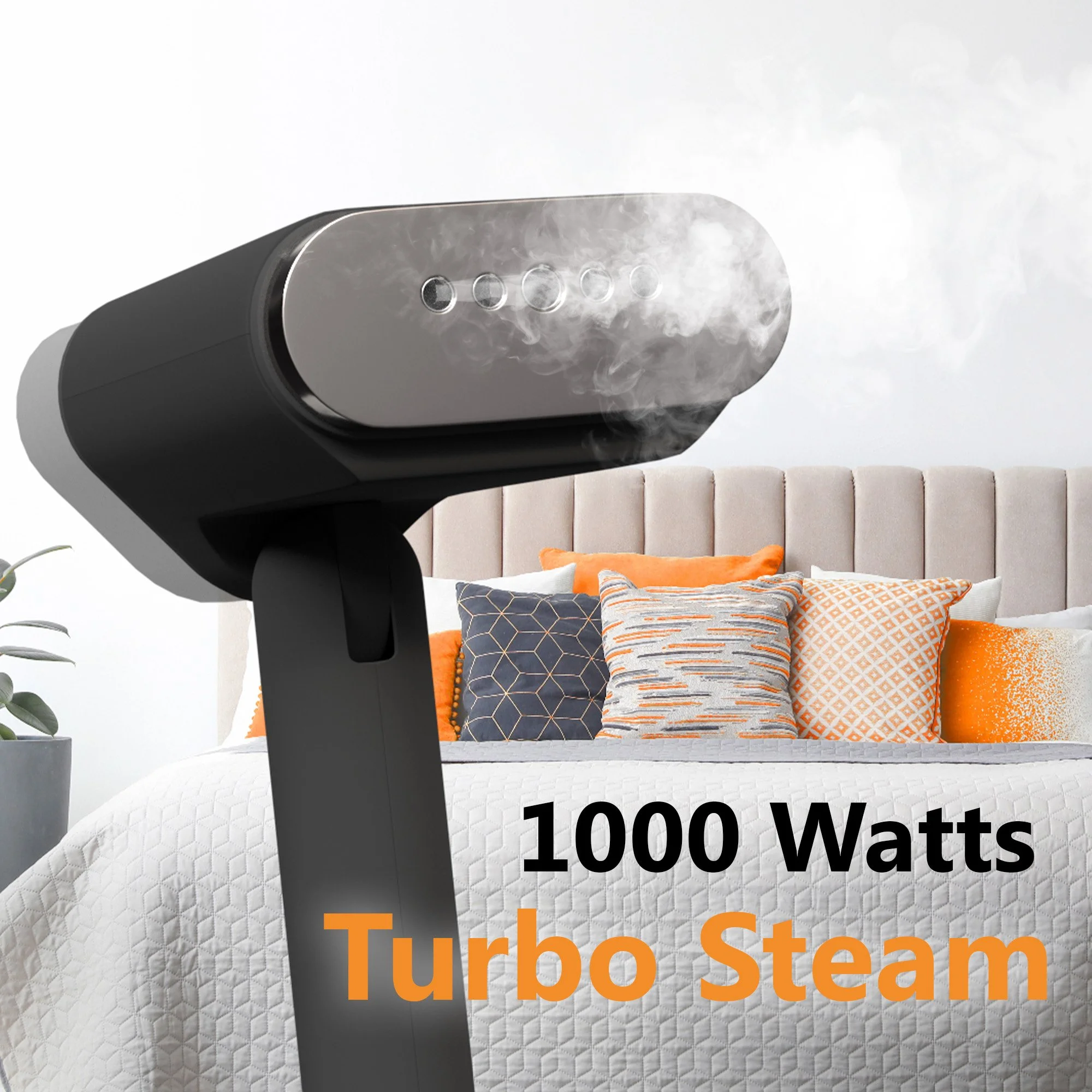 Pionix Handheld Garment Steamer - Foldable Handheld Steamer Clothes, 2-in-1 Horizontal & Vertical Fabric Steamer, Portable Hand Held Steamers for Clothes, 1000W Steam Press for Home & Travel