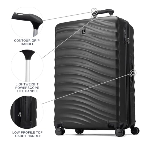 Travelpro Maxlite Air V2 Hardside Expandable Carry on Luggage, 8 Spinner Wheels, Lightweight Hard Shell Suitcase, TSA lock, Black, Carry On 21-Inch