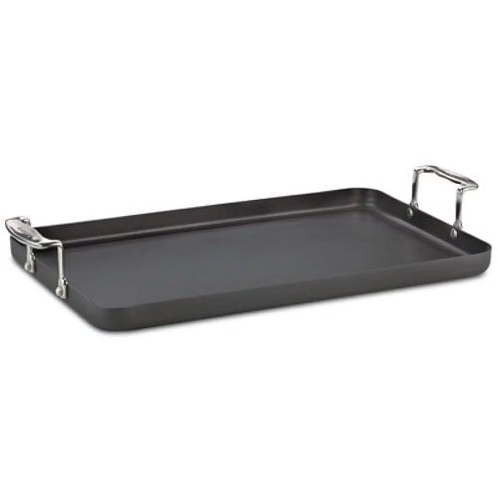 Cuisinart Chef's Classic Nonstick Hard-Anodized 13-Inch by 20-Inch Double Burner Griddle - Charcoal