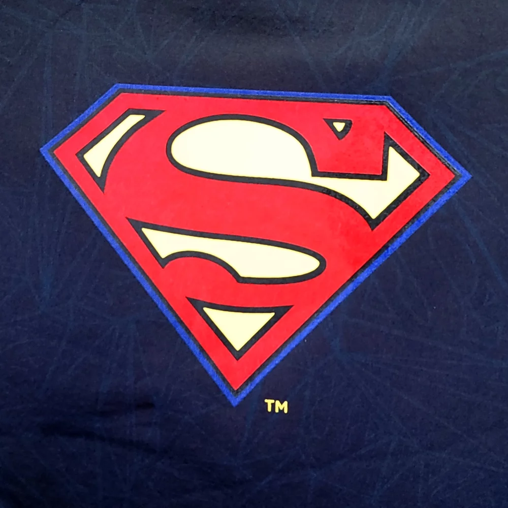 Pair DC Comic Superman Logo Car Seat Covers Shoulder Pads Set from BDK Bundle with Air Freshener