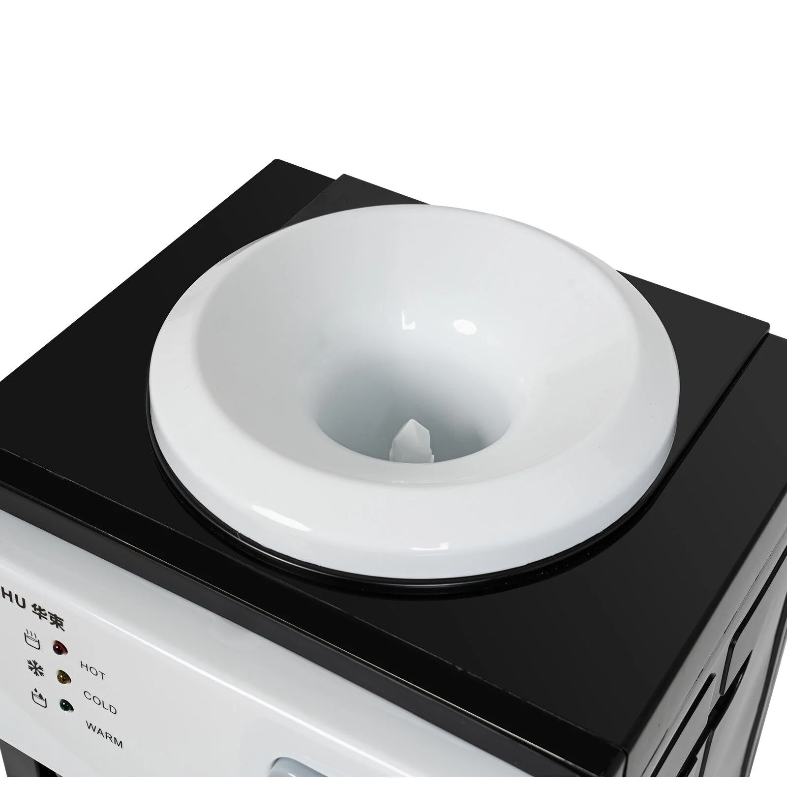 5 Gallon Top Loading Water Cooler Dispenser Countertop Hot+Cold Drinking Machine Black Water Temperature Optional