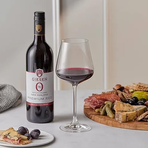 Giesen Non-Alcoholic Premium Merlot Cabernet Franc Red Blend - Premium Dealcoholized Red Wine from New Zealand