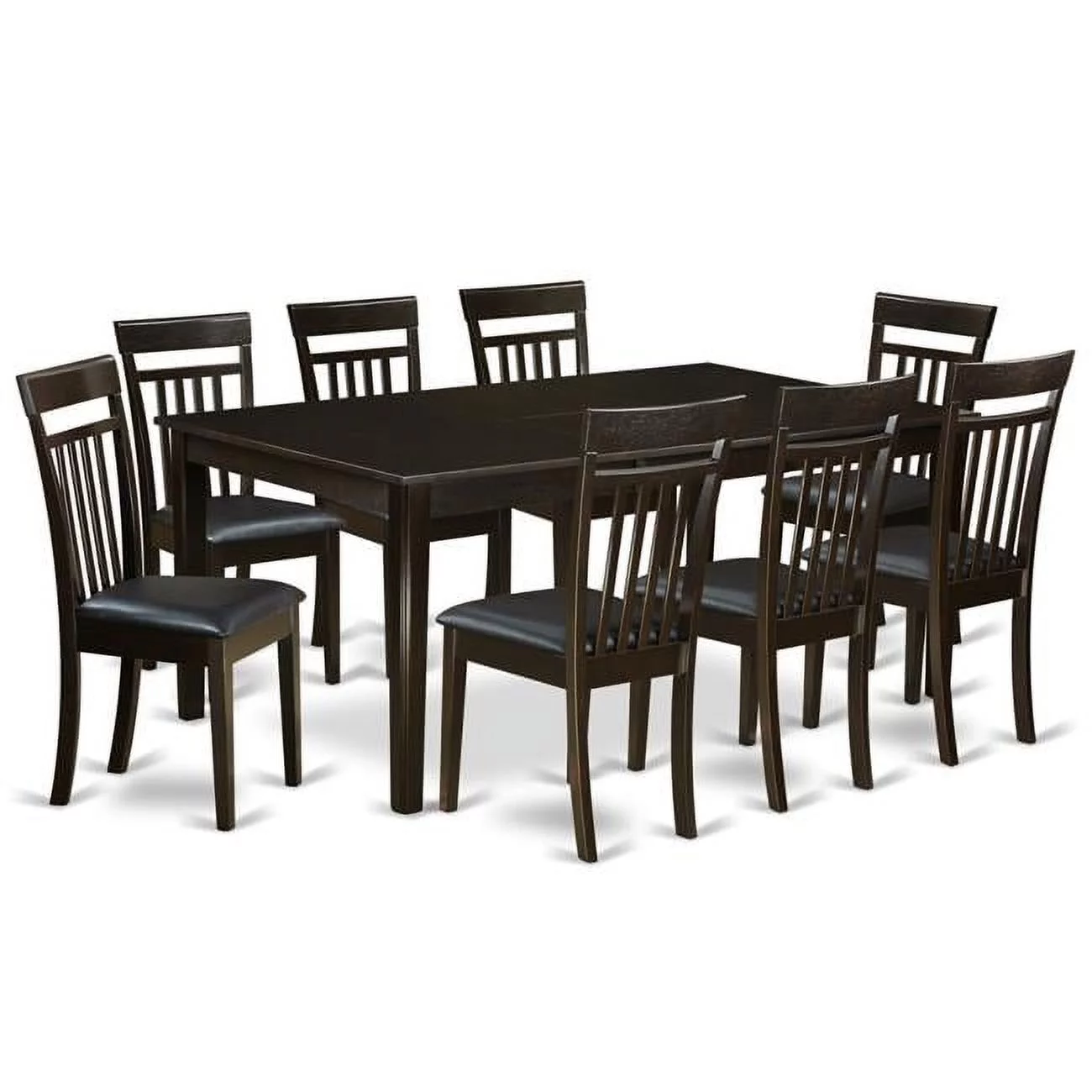 Dining Room Set - Table with Leaf Plus 8 Chairs - 9 Piece