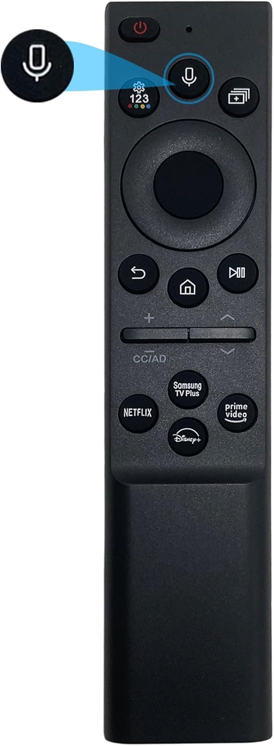 BN59-01385A Voice Remote Replacement for Samsung Smart TV(no Solar) Compatible with Smasung 2018-2022 Crystal UHD QLED The Frame QLED 4K 8K Smart TV