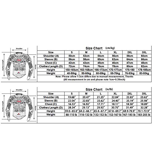 HEROBIKER Motorcycle Full Body Armor Jacket spine chest protection gear Motocross Motos Protector Motorcycle Jacket 2 Styles