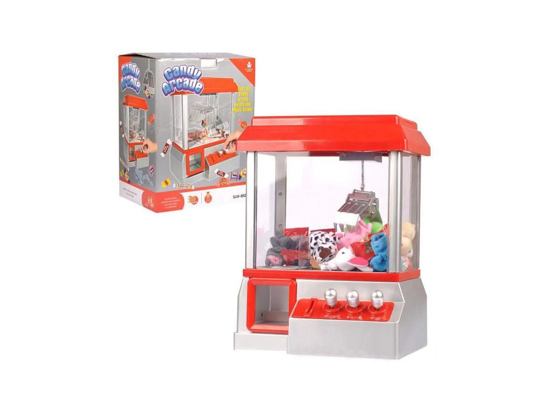 Claw Toy Grabber Mini Arcade Machine with Lights & Sounds, Candy Claw Machine