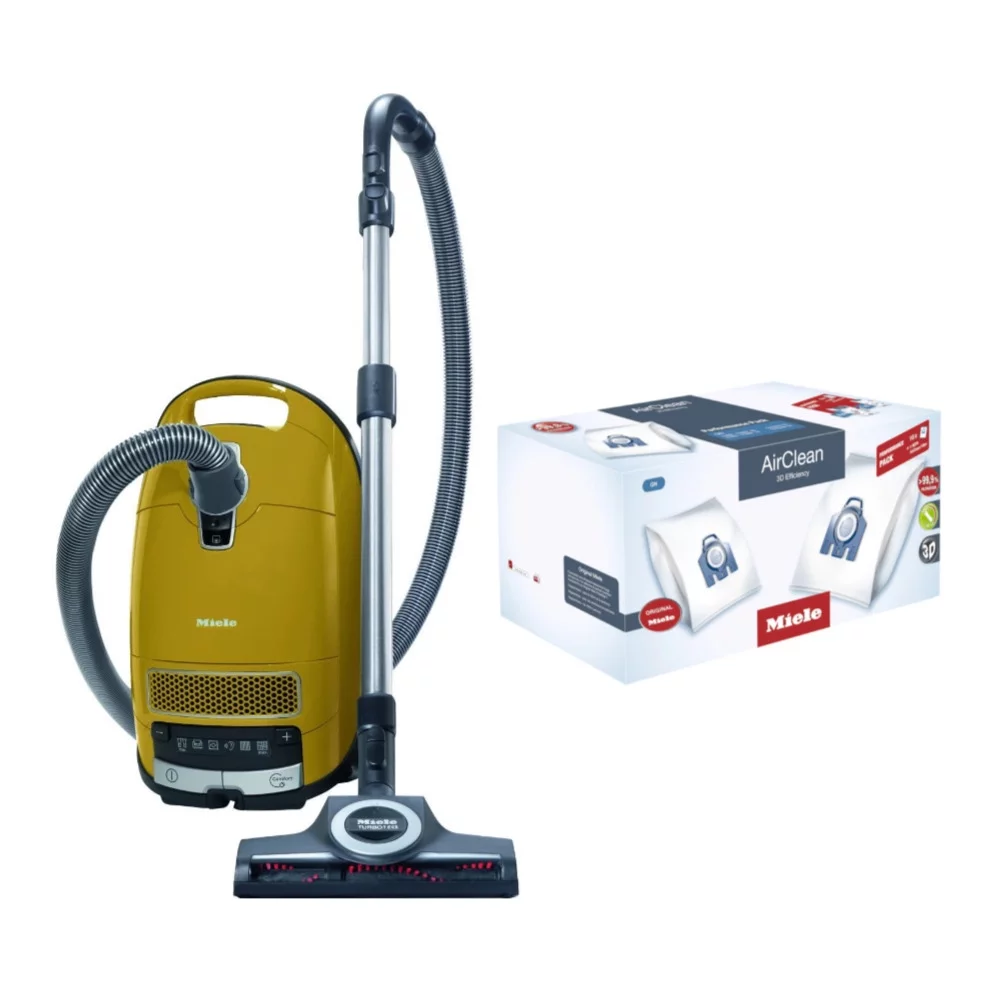Miele Complete C3 Calima Vacuum (Curry Yellow) with Filter Performance Pack