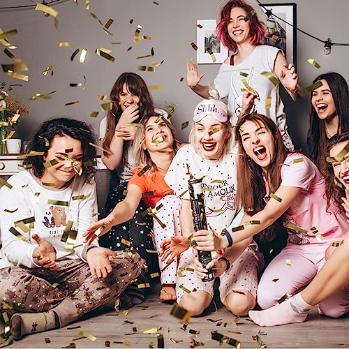 Christmas Confetti Cannon Party Poppers Shooters WORKKEEP Confetti Popper Blaster(4 pack) Xmas Confetti Poppers Compressed Air Popper for Christmas Eve, Christmas Party Decorations Birthday Xmas