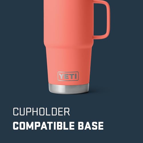 YETI Rambler 20 oz Travel Mug, Stainless Steel, Vacuum Insulated with Stronghold Lid