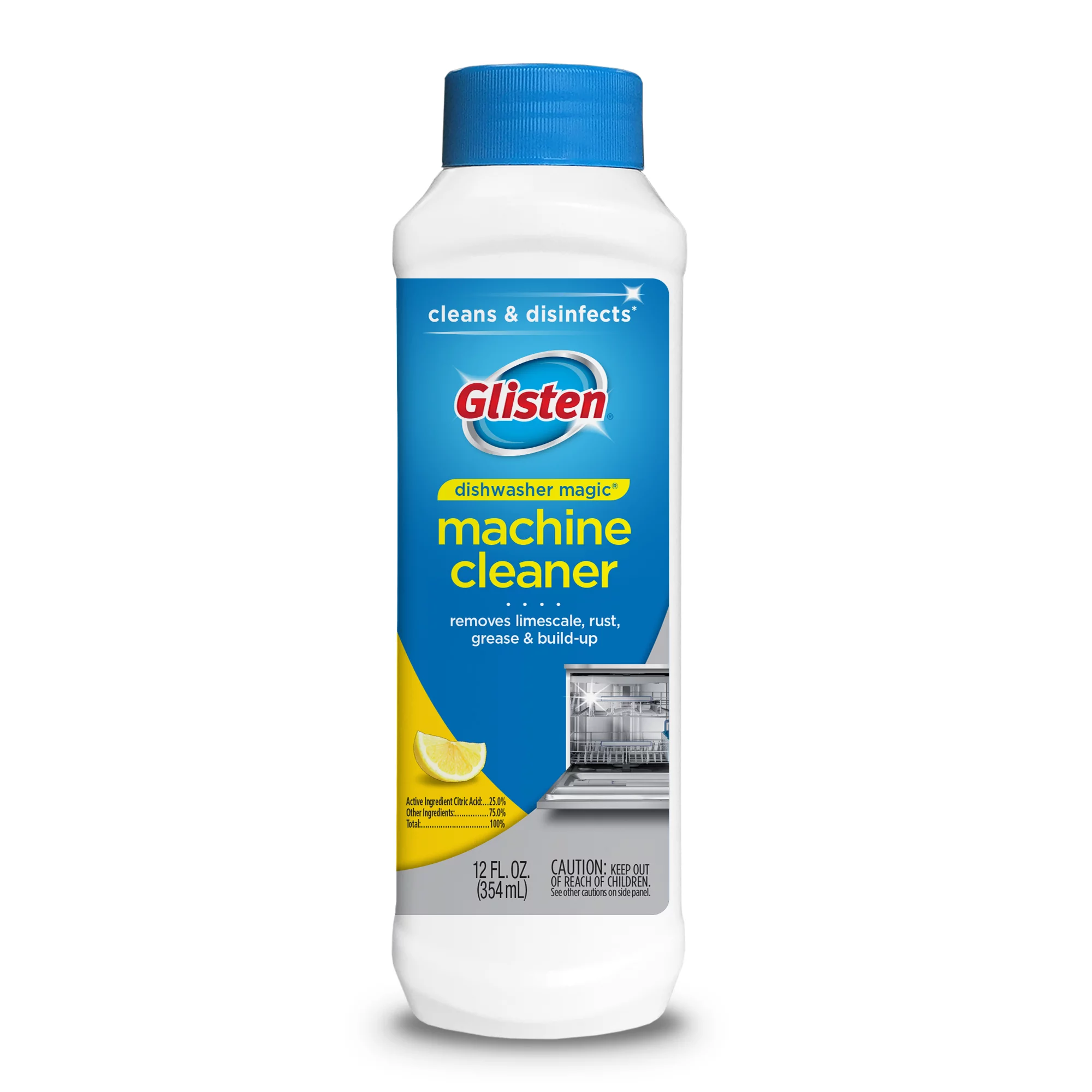 Glisten Liquid Dishwasher Detergents, Lemon Scent, 12 Fluid Ounce, 3 Count