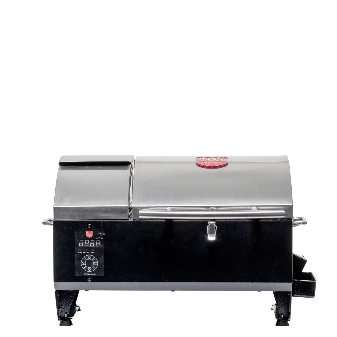 USSC Grills  Portable Tailgate Tabletop Wood Pellet Grill, Stainless Steel